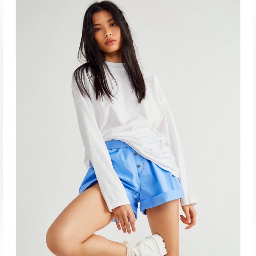 Free People Long Sleeve Mock Neck Tee